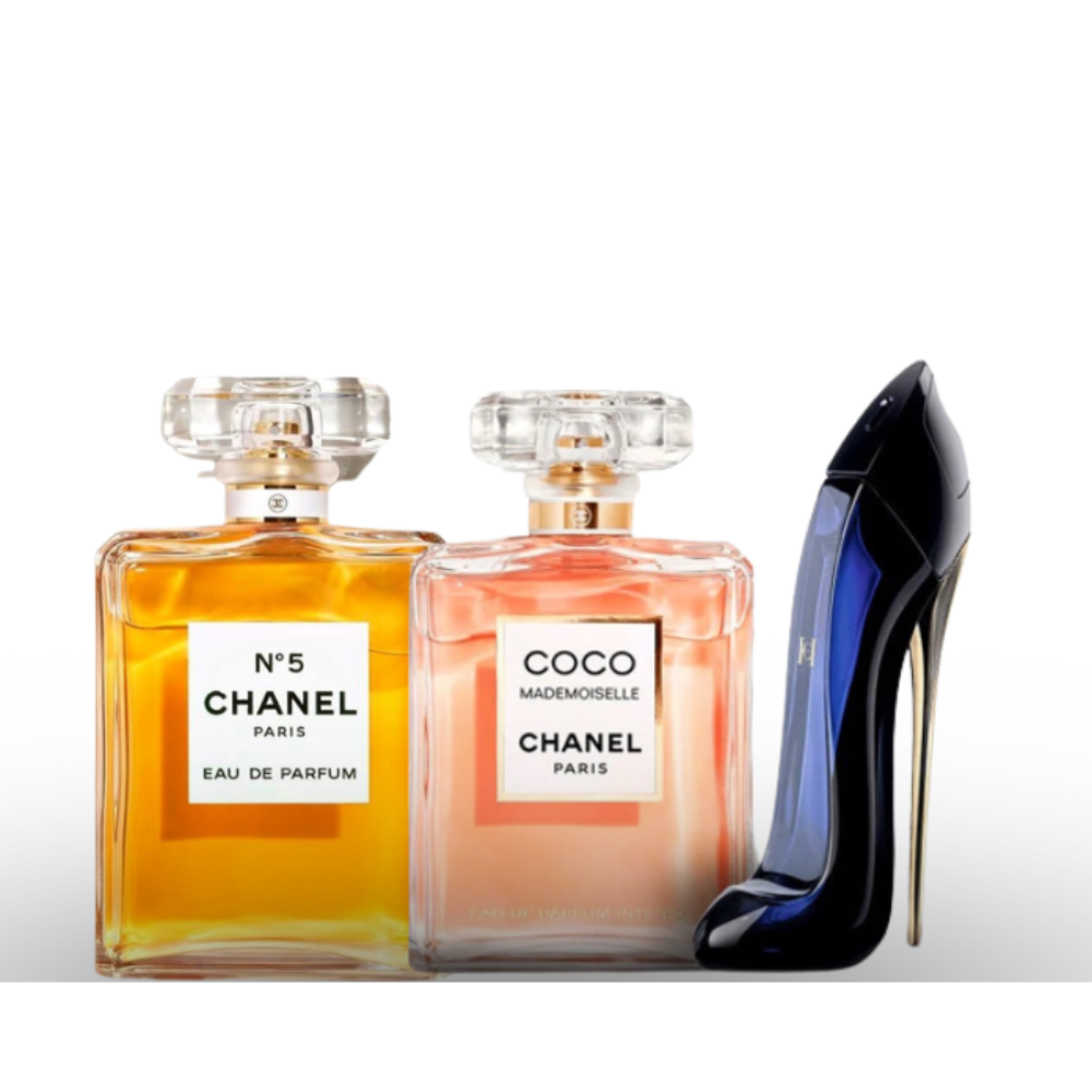 Parfum Chanel N°5, Coco Chanel Mademoiselle und Good Girl 50 ml