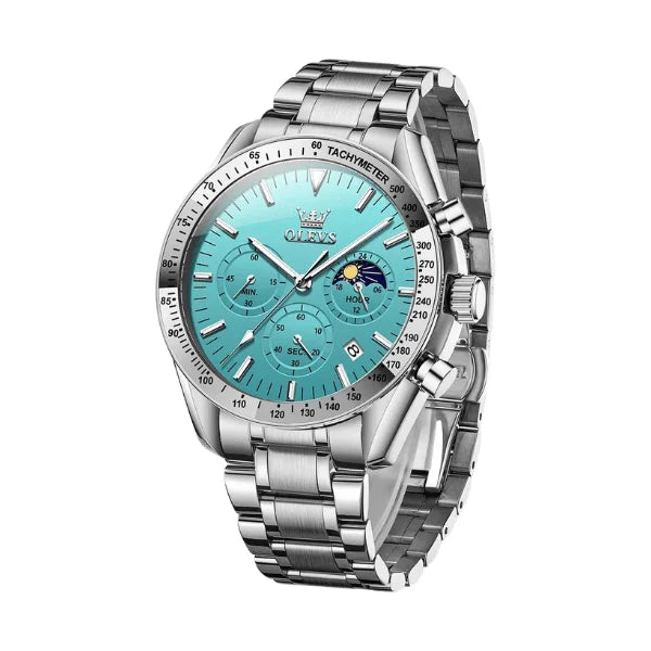 Olevs Montre Homme Chronographe Amiens | Bleue