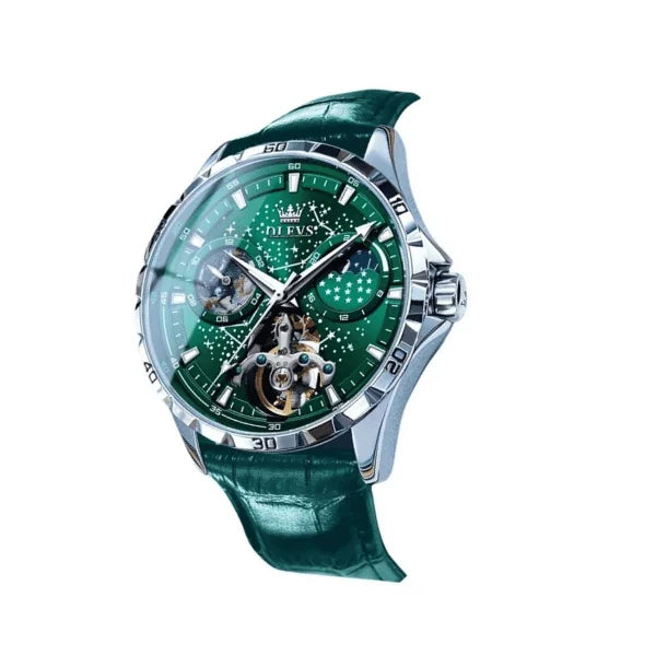 Olevs Montre Homme Luxe Tours | Verte